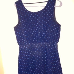 Forever 21 Navy dress with blue dots